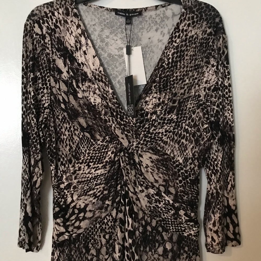 Blouse snake skin